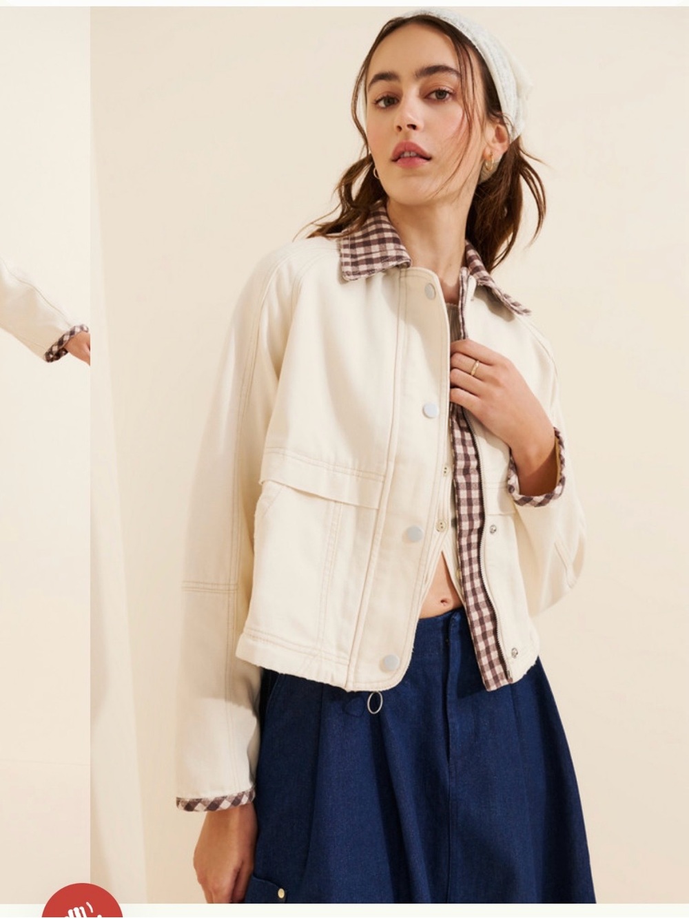 Lexie Cropped Workwear Jacket PILCRO by Anthropologie